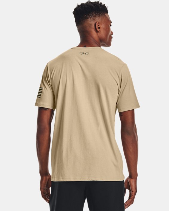 Men's UA Freedom Logo T-Shirt, Brown, pdpMainDesktop image number 1